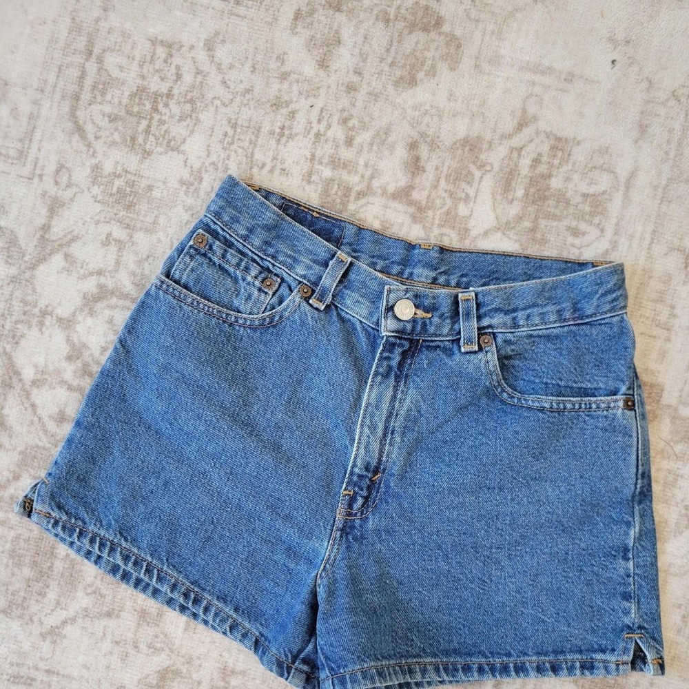 Vintage 90s Levi's Girls 16 High Waist Denim Shorts